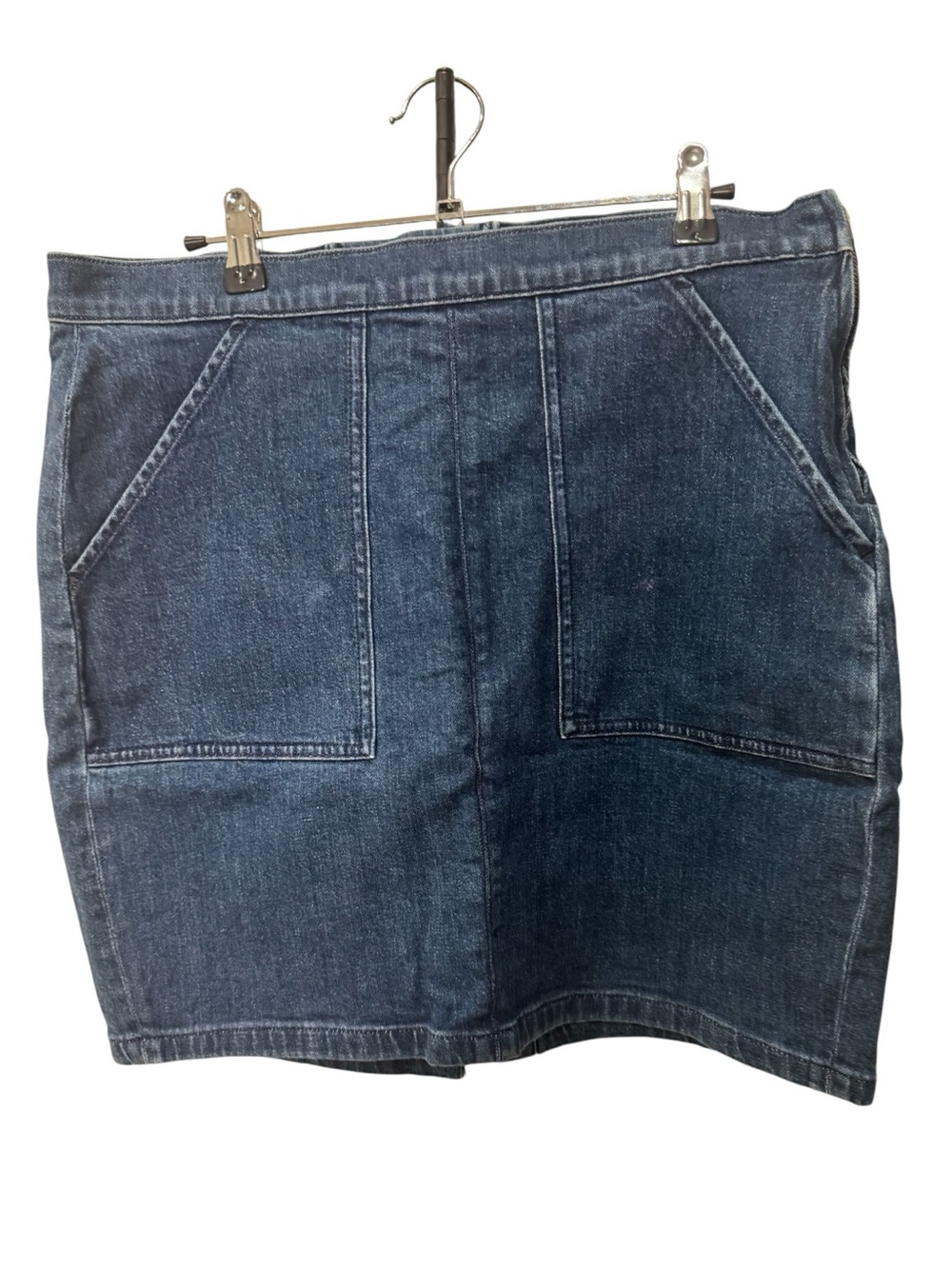 J.Crew denim patch-pocket mini skirt women’s size 32